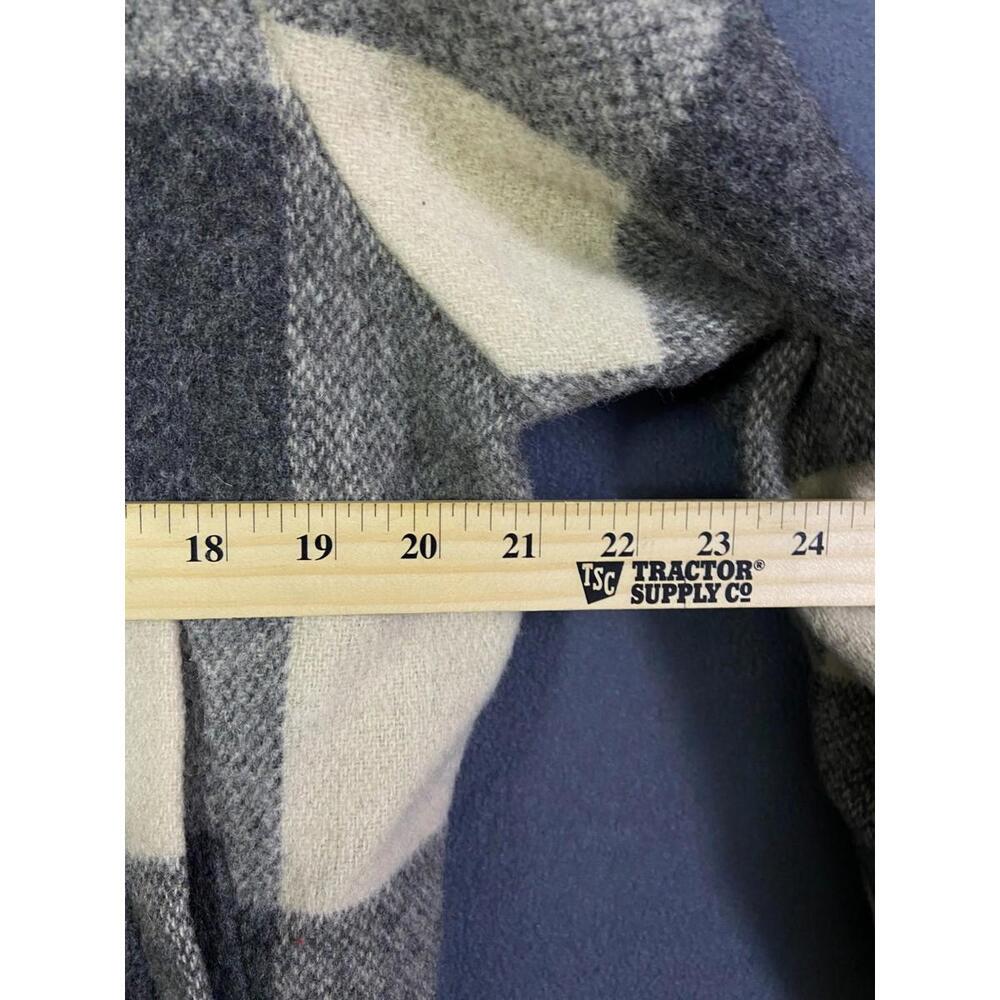 Woolrich Size M Wool Buffalo Plaid Full Zip Bomber Jacket Womens Stand Up Collar - Picture 5 of 8